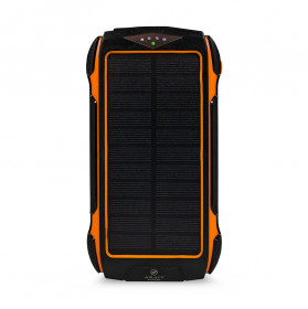 Повербанк з сонячною панеллю 20000mAh Power Bank Kraft KPB-U1820WCS Orange бездротова зарядка