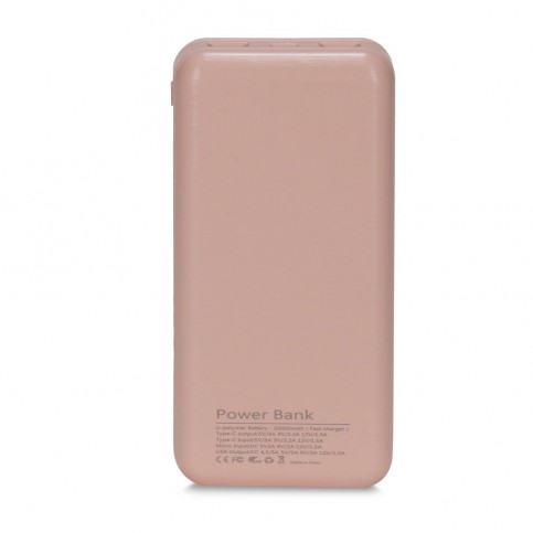 Повербанк 20000mAh Power Bank Kraft KPB-2020FC Pink 22.5W QC3.0