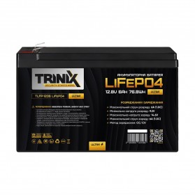 Акумуляторна батарея літій-залізо-фосфатна 12.8В 6Аг Trinix TLFP-1206 Ultra LiFePO4