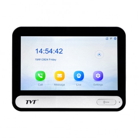 IP-відеодомофон з WiFi 7" TVT TD-E2137-PE/TP/WF Black