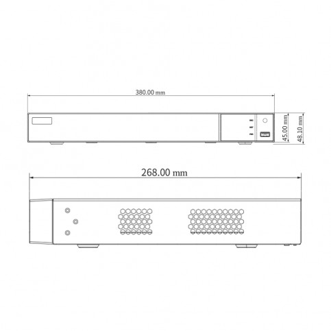 IP-відеореєстратор 16-канальний 12Mp TVT TD-3316H2-A2 (160-160)