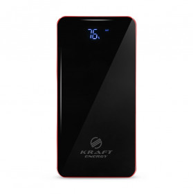 Повербанк 50000mAh Power Bank Kraft KPB-1650L Red 2 світлодіоди