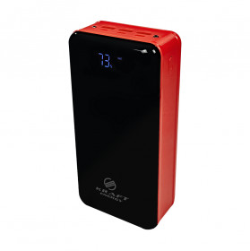 Повербанк 50000mAh Power Bank Kraft KPB-1650L Red 2 світлодіоди