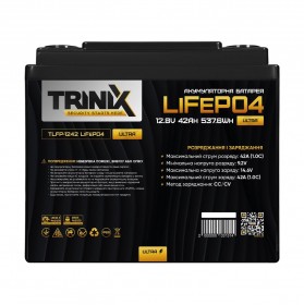 Акумуляторна батарея літій-залізо-фосфатна 12.8В 42Аг Trinix TLFP-1242 Ultra LiFePO4