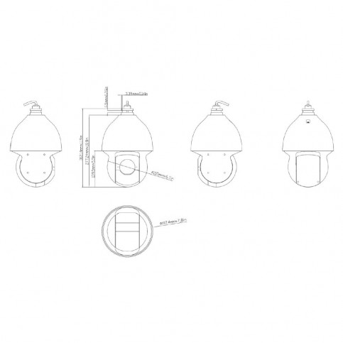 IP PTZ-відеокамера 4Mp TVT TD-8543IE3N(PE/40M/AR35) f=4.5-180mm 40x