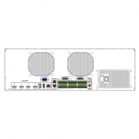 IP-відеореєстратор 128-канальний 16Mp TVT TD-33128H16-A3H-B