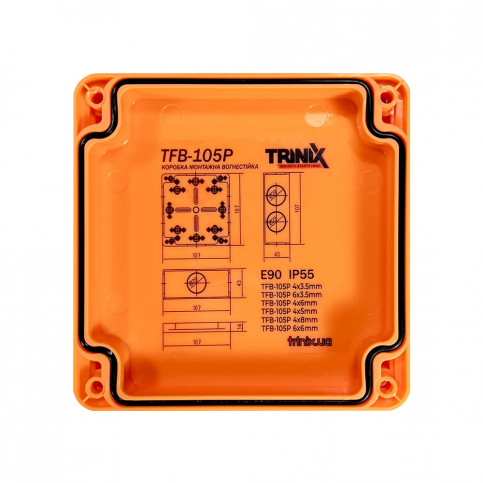 Вогнестійка розподільна коробка Trinix TFB-105P 4x6