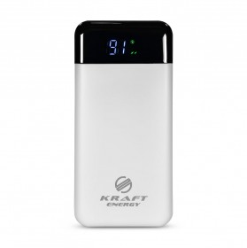 Повербанк 20000mAh Power Bank Kraft KPB-2120FCL White 22.5W QC3.0 LED-ліхтар