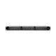 Патч-панель 24 порти NVC-PN-12/24 CAT5/CAT6 19" 1U екранована