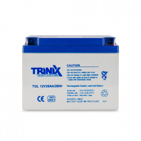 Акумуляторна батарея TGL12V26Ah/20Hr TRINIX GEL