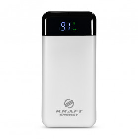 Повербанк 20000mAh Power Bank Kraft KPB-2120FCL White 22.5W QC3.0 LED-ліхтар