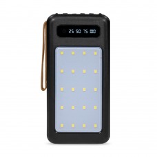 Повербанк 20000mAh Power Bank Kraft KPB-1120L Black LED-ліхтар
