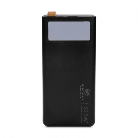 Повербанк 20000mAh Power Bank Kraft KPB-2320FCL Black 22.5W QC3.0 LED-ліхтар