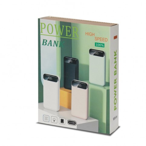 Повербанк 10000mAh Power Bank Kraft KPB-2010FC Green 22.5W QC3.0