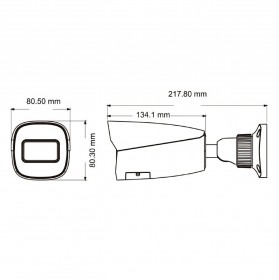 IP-відеокамера 5Mp TVT TD-9452S4 (D/PE/AR3) Black f=2.8mm з мікрофоном