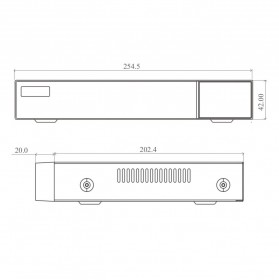 IP-відеореєстратор 8-канальний 6Mp TVT TD-3008H1-8P-B1-B з 8 портами PoE