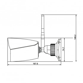 IP-відеокамера 4Mp TVT TD-9441S3 (D/PE/WF/AR2) White f=2.8mm Wi-Fi