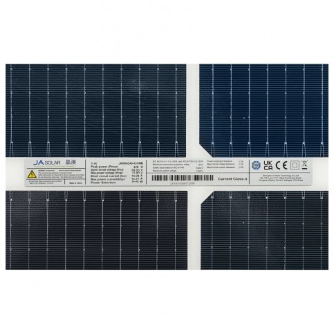 Сонячна панель JA Solar JAM54D40-420-MB-BF 420W двостороння