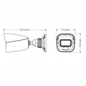 IP-відеокамера 4Mp TVT TD-9441S4-C(D/PE/AW2) White f=2.8mm, ІЧ+LED-підсвічування, з мікрофоном