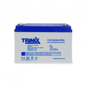 Акумуляторна батарея 12В 100Аг TRINIX 12V100Ah/20Hr AGM свинцево-кислотна