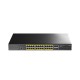 PoE-комутатор 29-портовий керований L2 Cudy GS2028PS4-300W гігабітний з 24 портами PoE, 300W