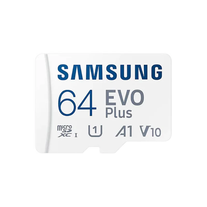 Карта памяти Samsung 64GB microSDXC C10 UHS-I R130MB/s Evo Plus + SD адаптер (MB-MC64KA/RU)