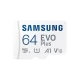 Карта памяти Samsung 64GB microSDXC C10 UHS-I R130MB/s Evo Plus + SD адаптер (MB-MC64KA/RU)