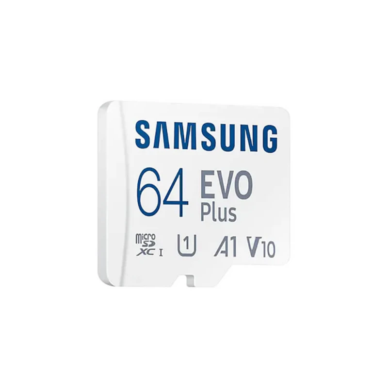 Карта памяти Samsung 64GB microSDXC C10 UHS-I R130MB/s Evo Plus + SD адаптер (MB-MC64KA/RU)