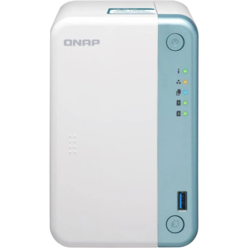 Система хранения данных QNAP TS-251D-2G с 2 отсеками для дисков, 2GB RAM, настольное исполнение