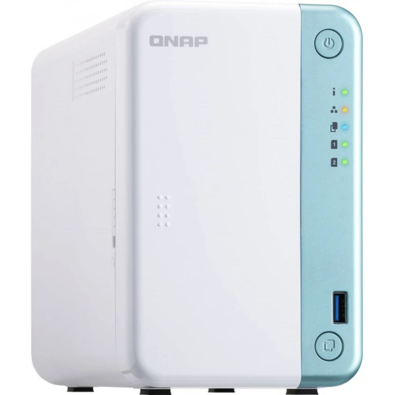 Система хранения данных QNAP TS-251D-4G с 2 отсеками для дисков, 4GB RAM, настольное исполнение