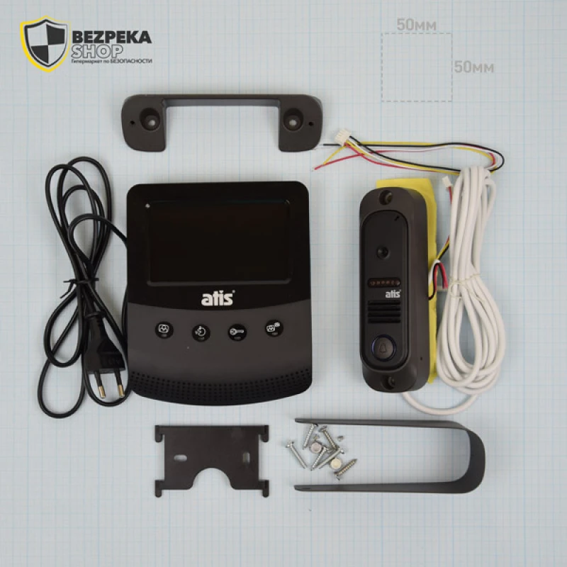 Комплект видеодомофона ATIS AD-430B Kit box