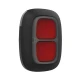 Беспроводная экстренная кнопка Ajax DoubleButton black с защитой от случайных нажатий
