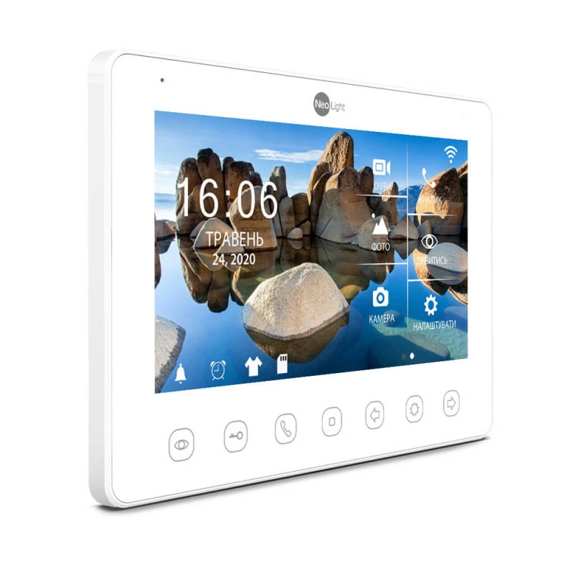 Комплект видеодомофона Neolight NeoKIT HD+ WF Silver: видеодомофон 7