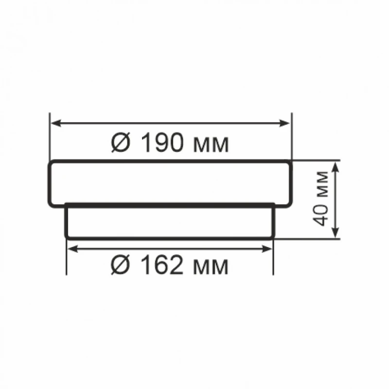 Светильник ERKA 1065 LED-S 12 W 4200К круглый серый/прозрачный IP 65