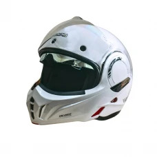 Мотошлем модуляр Beon B-707 BEON LOGO SHINY PEARL WHITE (глянец перламутр/белый), размер XXL