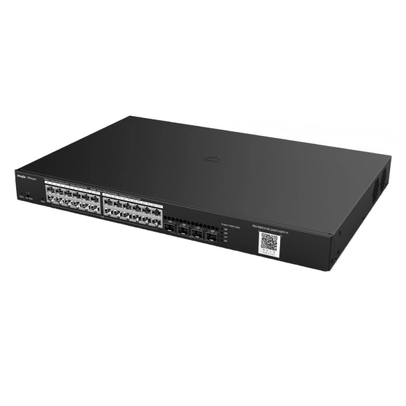 РоЕ комутатор Ruijie Reyee RG-NBS3100-24GT4SFP-P 28-портовий гігабітний хмарний керований PoE комута