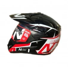 Мотошлем кроссовый Nitro MX730 Podium WHITE/BLACK/RED (белый, черный, красный), размер L