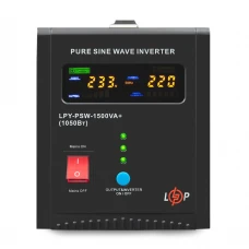 Источник бесперебойного питания LogicPower LPY-PSW-1500VA+ (1050Вт) 10A/15A з правильною синусоїдою 24V