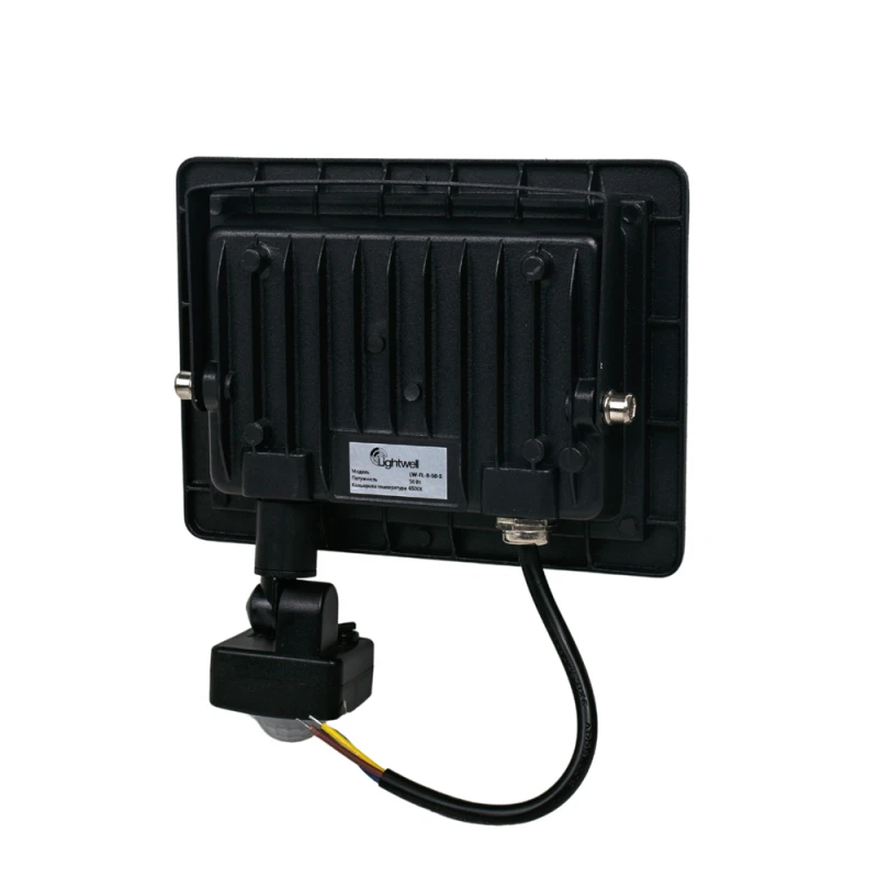 Прожектор світлодіодний Lightwell LW-FL-B-50-S 50 W з датчиком руху