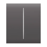 Кнопка Ajax CenterButton (2-gang) grey для двоклавішного вимикача