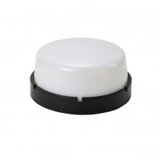 Светильник ERKA 1065D.i LED-Вlack-В с датчиком движения 12 W 4200K круглый черный/белый Е27 IP 65