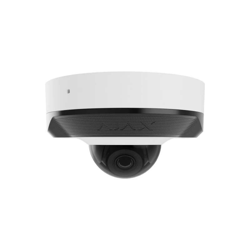 IP-видеокамера Ajax DomeCam Mini (5 Мп/2.8 мм) white, проводная с разрешением 5 Мп и углом обзора до 110°