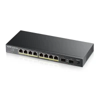 Неуправляемый PoE-коммутатор ZyXEL GS1100-10HP (GS1100-10HP-EU0101F) с 8 портами PoE