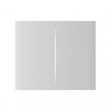 Кнопка Ajax CenterButton (2-gang) vertical white для двоклавішного вимикача