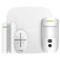 Комплект бездротової сигналізації Ajax StarterKit Cam Plus white з фотоверифікацією тривог і підтрим
