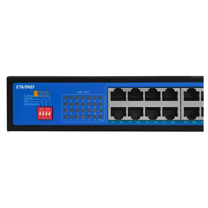 Неуправляемый 27-портовый PoE-коммутатор Ewind EW-S1927CF-AP с 24 портами PoE