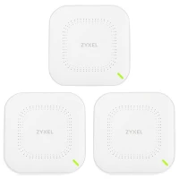 Точка доступу ZYXEL NWA110AX 3-pack AX1800, 1xGE, WiFi 6, Nebula, PoE, MU-MIMO, 3 точки без інжекторів (NWA110AX-EU0103F)