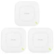 Точка доступа ZYXEL NWA110AX 3-pack AX1800, 1xGE, WiFi 6, Nebula, PoE, MU-MIMO, 3 точки без инжекторов (NWA110AX-EU0103F)