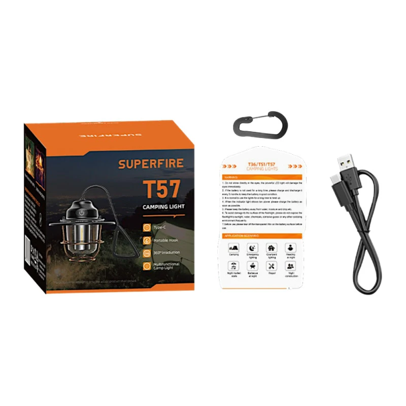 Кемпінговий ліхтар Superfire T57 з потужністю 3.2 Вт