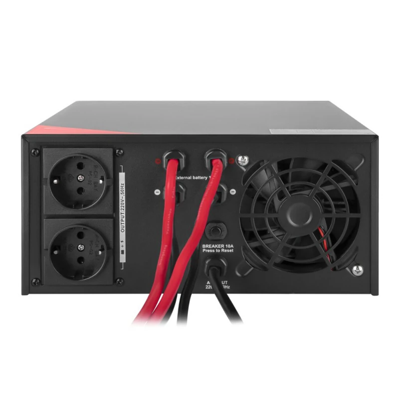Источник бесперебойного питания Logicpower LPM-PSW-1500VA Black 12V (1050 Вт) с правильной синусоидой